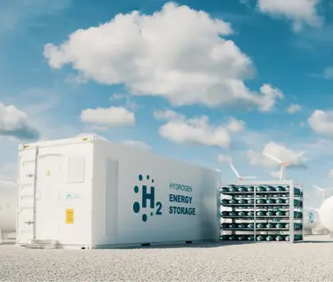 Ein Container mit der Wasserstoffkennung