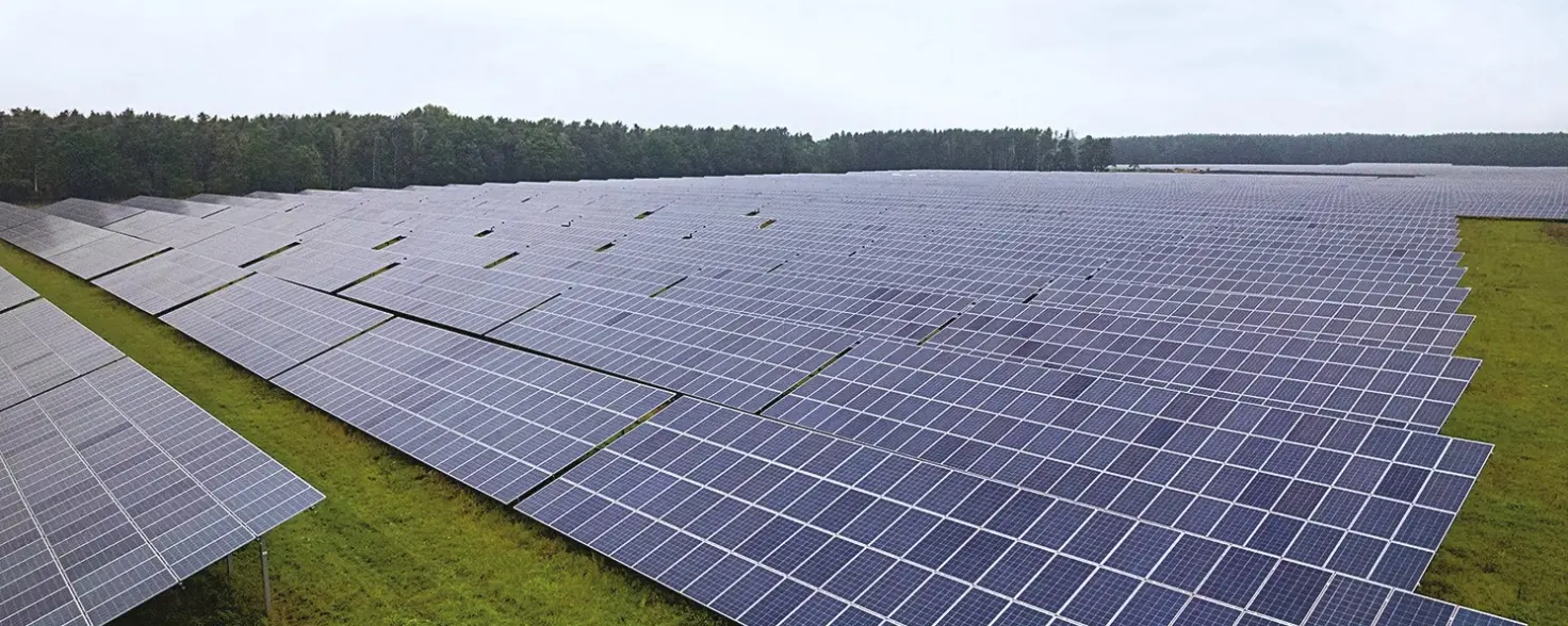 Solarpark der GASAG-Gruppe in Laubsdorf