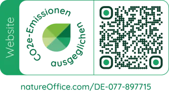 Logo zum Nachweis der CO2-Kompensation für die Website